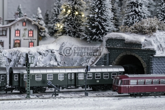 Wintermodellbahn