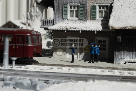 Wintermodellbahn in Spur N